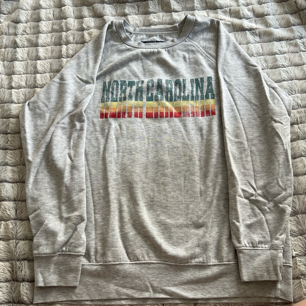 North Carolina Gray Crewneck Sweatshirt